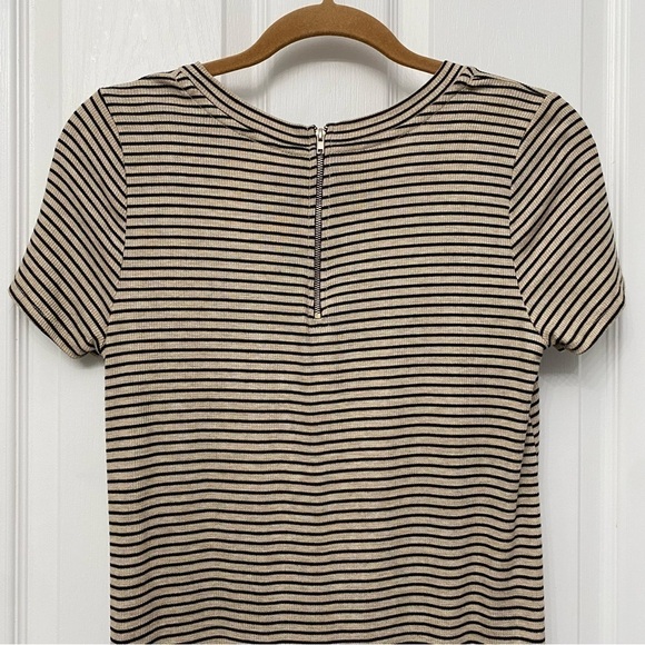 🆕 Blu Pepper Short Sleeve Striped Dress Medium - Picture 7 of 15